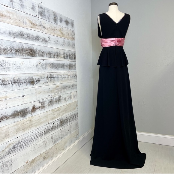 GUCCI Black Bow Gem Gown Dress 515119 Size S 4 6 - Picture 5 of 13